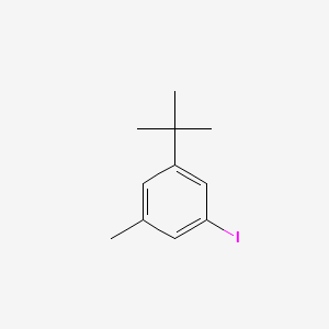 molecular formula C11H15I B8762359 1-tert-Butyl-3-iodo-5-methyl-benzene 