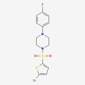 B8762398 5-Bromo-2-{[4-(4-fluorophenyl)piperazinyl]sulfonyl}thiophene CAS No. 81597-65-1