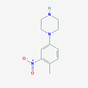 molecular formula C11H15N3O2 B8762408 1-(4-Methyl-3-nitrophenyl)piperazine CAS No. 346729-51-9