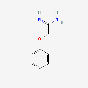 molecular formula C8H10N2O B8762410 Phenoxyacetamidine 