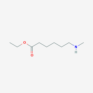 molecular formula C9H19NO2 B8762421 Ethyl 6-(methylamino)hexanoate 