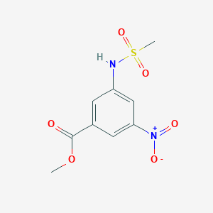 molecular formula C9H10N2O6S B8762430 Methyl 3-(methylsulfonamido)-5-nitrobenzoate CAS No. 695216-00-3