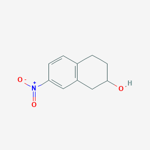 molecular formula C10H11NO3 B8762436 7-Nitro-1,2,3,4-tetrahydronaphthalen-2-ol CAS No. 1206625-92-4