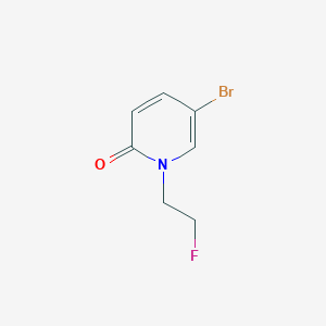 molecular formula C7H7BrFNO B8762509 5-bromo-1-(2-fluoroethyl)pyridin-2(1H)-one CAS No. 832735-63-4