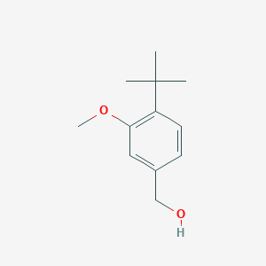 molecular formula C12H18O2 B8762540 (4-tert-Butyl-3-methoxy-phenyl)-methanol 