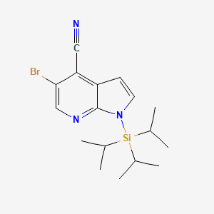 5-bromo-1-(triisopropylsilyl)-1H-pyrrolo[2,3-b]pyridine-4-carbonitrile