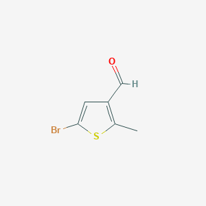 molecular formula C6H5BrOS B8762630 5-Bromo-2-methylthiophene-3-carbaldehyde 