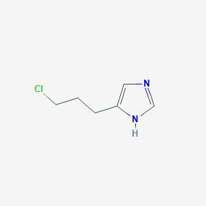 molecular formula C6H9ClN2 B8762647 5-(3-chloropropyl)-1H-imidazole CAS No. 84157-77-7