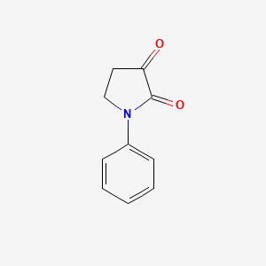 molecular formula C10H9NO2 B8762662 1-Phenylpyrrolidine-2,3-dione 