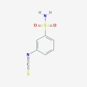 molecular formula C7H6N2O2S2 B8762665 3-Isothiocyanatobenzenesulfonamide CAS No. 23165-62-0