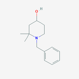 molecular formula C14H21NO B8762678 1-Benzyl-2,2-dimethylpiperidin-4-ol CAS No. 117623-47-9
