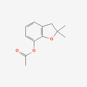 molecular formula C12H14O3 B8762777 2,2-Dimethyl-2,3-dihydrobenzofuran-7-yl acetate 