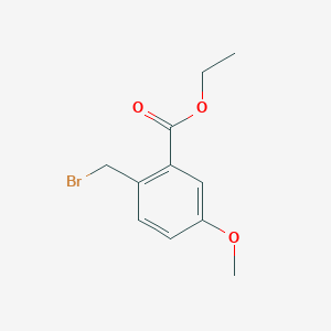 molecular formula C11H13BrO3 B8762781 Ethyl 2-(bromomethyl)-5-methoxybenzoate 