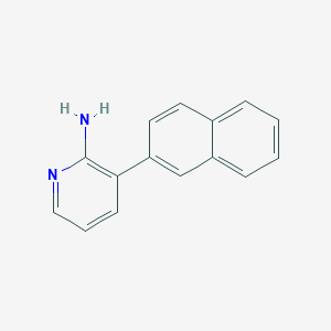 molecular formula C15H12N2 B8762791 3-(Naphthalen-2-yl)pyridin-2-amine 