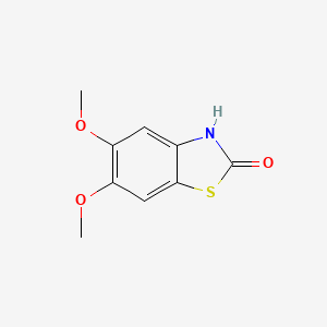 molecular formula C9H9NO3S B8762792 5,6-dimethoxybenzo[d]thiazol-2(3H)-one 