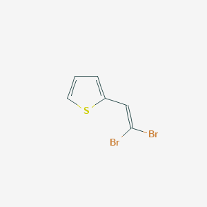 molecular formula C6H4Br2S B8762808 2-(2,2-Dibromoethenyl)thiophene 