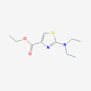 molecular formula C10H16N2O2S B8762821 Ethyl 2-(diethylamino)-1,3-thiazole-4-carboxylate CAS No. 126534-22-3