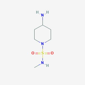 molecular formula C6H15N3O2S B8762863 4-amino-N-methylpiperidine-1-sulfonamide 