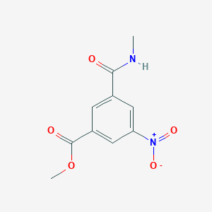 molecular formula C10H10N2O5 B8762869 Methyl 3-(methylcarbamoyl)-5-nitrobenzoate 