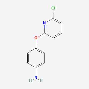 molecular formula C11H9ClN2O B8762874 4-[(6-Chloropyridin-2-yl)oxy]aniline CAS No. 57191-37-4