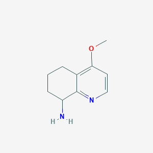 molecular formula C10H14N2O B8762903 4-Methoxy-5,6,7,8-tetrahydroquinolin-8-amine 