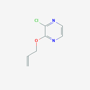 molecular formula C7H7ClN2O B8762939 2-Chloro-3-[(prop-2-en-1-yl)oxy]pyrazine CAS No. 54126-50-0