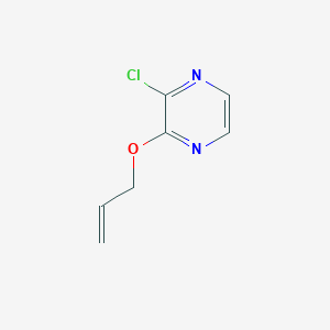 B8762939 2-Chloro-3-[(prop-2-en-1-yl)oxy]pyrazine CAS No. 54126-50-0