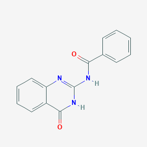 molecular formula C15H11N3O2 B8762945 N-(4-Oxo-1,4-dihydroquinazolin-2-yl)benzamide CAS No. 77478-75-2
