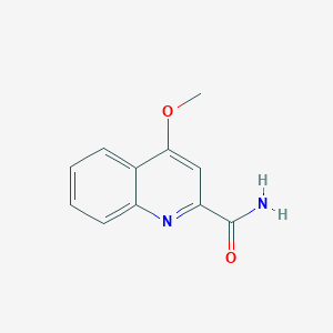molecular formula C11H10N2O2 B8762989 4-Methoxyquinoline-2-carboxamide 