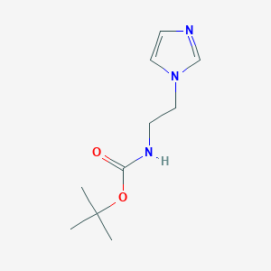 molecular formula C10H17N3O2 B8763000 tert-Butyl (2-(1H-imidazol-1-yl)ethyl)carbamate 