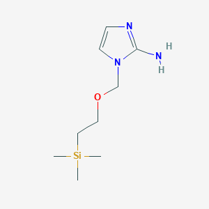 molecular formula C9H19N3OSi B8763009 1-(2-trimethylsilanyl-ethoxymethyl)-1H-imidazol-2-ylamine 