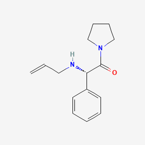 molecular formula C15H20N2O B8763012 (S)-2-(Allylamino)-2-phenyl-1-(pyrrolidin-1-YL)ethanone 