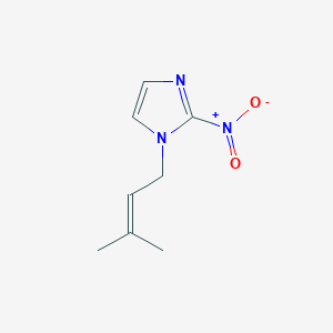 molecular formula C8H11N3O2 B8763013 1H-Imidazole, 1-(3-methyl-2-butenyl)-2-nitro- CAS No. 143346-40-1