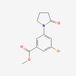 B8763028 Methyl 3-bromo-5-(2-oxopyrrolidin-1-yl)benzoate CAS No. 537657-85-5