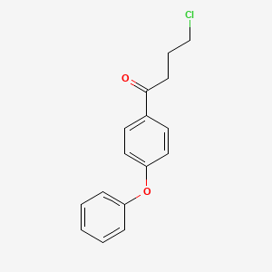 molecular formula C16H15ClO2 B8763092 4-Chloro-1-(4-phenoxyphenyl)butan-1-one CAS No. 22620-38-8