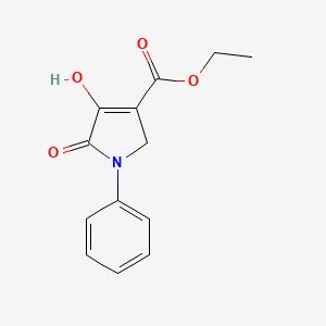 ethyl 4-hydroxy-5-oxo-1-phenyl-2,5-dihydro-1H-pyrrole-3-carboxylate