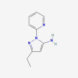 3-Ethyl-1-(2-pyridinyl)-1H-pyrazol-5-ylamine