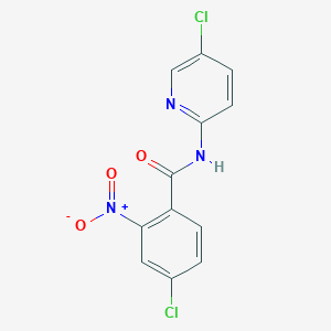4-chloro-N-(5-chloropyridin-2-yl)-2-nitrobenzamide
