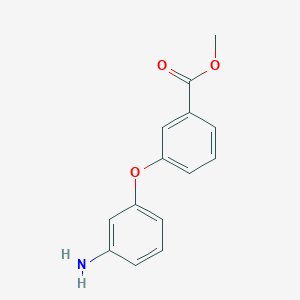 molecular formula C14H13NO3 B8763187 Methyl 3-(3-aminophenoxy)benzoate CAS No. 183270-47-5