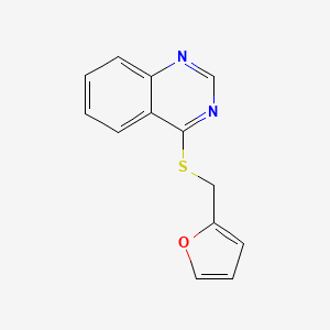 molecular formula C13H10N2OS B8763212 4-(Furan-2-ylmethylsulfanyl)quinazoline CAS No. 6956-69-0