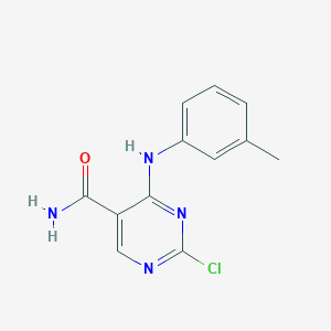 2-Chloro-4-(m-tolylamino)pyrimidine-5-carboxamide