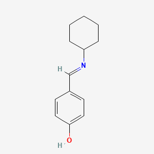 4-[(Cyclohexylimino)methyl]phenol