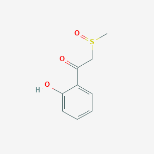molecular formula C9H10O3S B8763245 2'-Hydroxy-2-(methylsulfinyl)acetophenone 