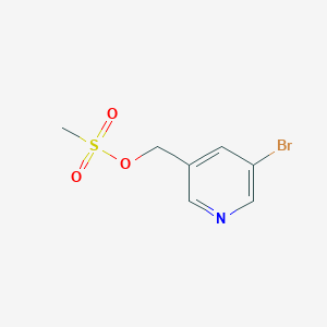 molecular formula C7H8BrNO3S B8763263 (5-Bromopyridin-3-yl)methyl methanesulfonate 