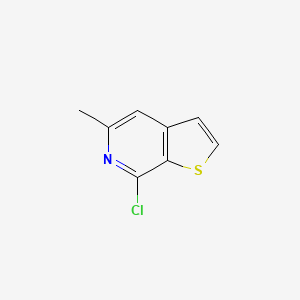 molecular formula C8H6ClNS B8763268 7-Chloro-5-methyl-thieno[2,3-c]-pyridine 
