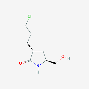 2-Pyrrolidinone,3-(3-chloropropyl)-5-(hydroxymethyl)-,(3R,5S)-