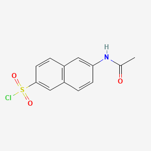 molecular formula C12H10ClNO3S B8763299 2-Naphthalenesulfonyl chloride, 6-(acetylamino)- CAS No. 28131-80-8