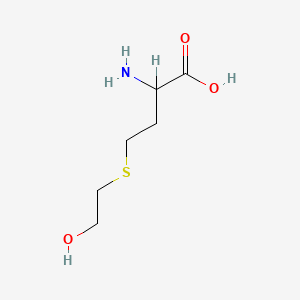 molecular formula C6H13NO3S B8763332 S-(2-Hydroxyethyl)-DL-homocysteine CAS No. 2598-44-9