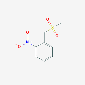 molecular formula C8H9NO4S B8763471 1-Methanesulfonylmethyl-2-nitro-benzene 
