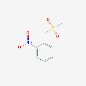 molecular formula C8H9NO4S B8763471 1-((Methylsulfonyl)methyl)-2-nitrobenzene 